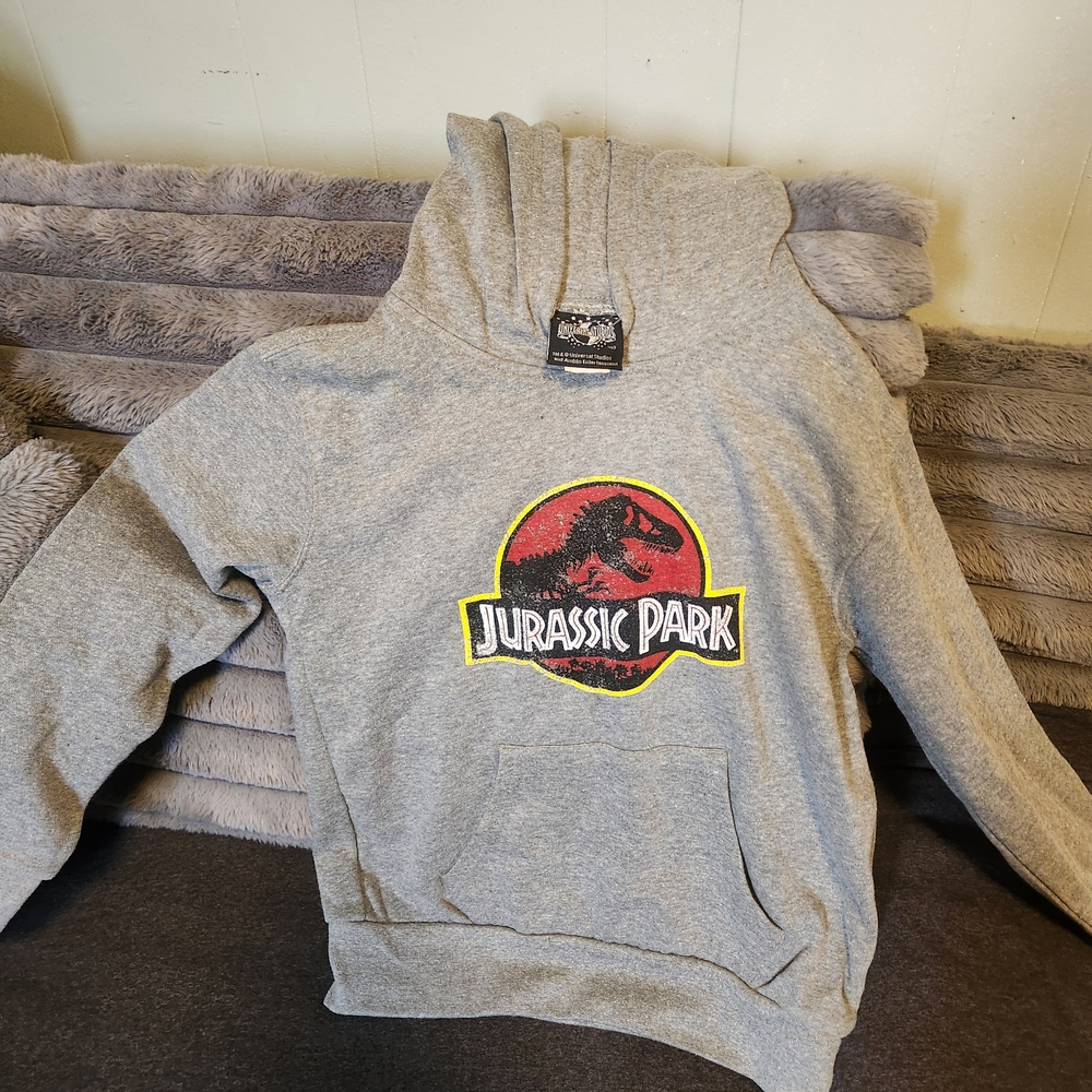 Jurassic Park Gray Kids Hoodie @NEW@